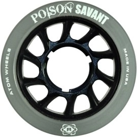 Atom Skates Poison Savant Skate Wheels Black Set of 4