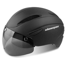 Shinmax Bike Helmet, Bicycle Helmet Men Women With Detachable Magnetic Goggles & Portable Bag Adjustable For Adult Road/Biking/Mountain Cycling Helmet Bc-001