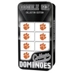 MasterPieces NCAA Clemson Tigers, Collectible Double Six Dominoes, For Ages 6+