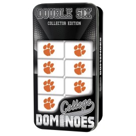 MasterPieces NCAA Clemson Tigers, Collectible Double Six Dominoes, For Ages 6+