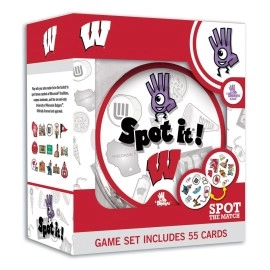 MasterPieces Game Day - NCAA Wisconsin Badgers Spot It Game For Kids, Adults, And Family