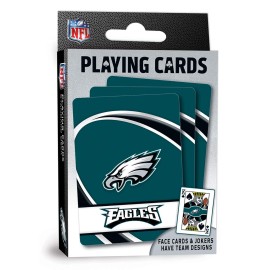 MasterPieces Family Games - NFL Philadelphia Eagles Playing Cards - Officially Licensed Playing Card Deck for Adults, Kids, and Family