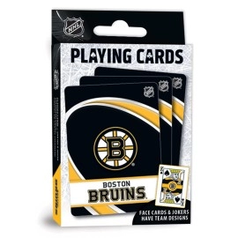 MasterPieces Family Games - NHL Boston Bruins Playing Cards - Officially Licensed Playing Card Deck for Adults, Kids, and Family