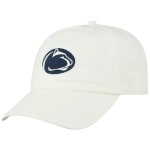 Top Of The World Penn State Nittany Lions Mens Adjustable, One Size Relaxed Fit White Icon Hat, Adjustable, One Size