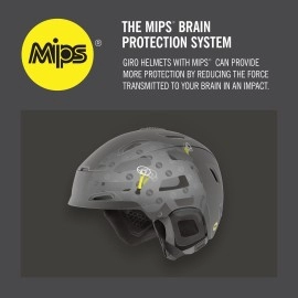 Giro Ratio MIPS Ski Helmet - Snowboard Helmet for Men, Women & Youth - Matte Black - Size M (55.5-59 cm)