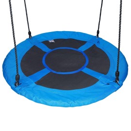 100cm/40 Disc Giant Nest Web Rope Hanging Tree Swing Seat Set Heavy Duty Easy to Set Up for Kids Children Adult Outdoor Backyard Garden Large Size