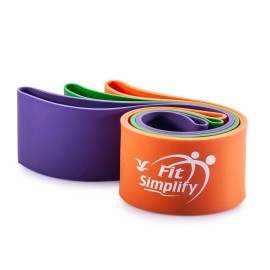 Fit Simplify Pro Series Resistance Loop Exercise Bands, Set of 3