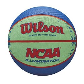 Wilson Ncaa Illuminator Glow In The Dark Basketball, 28.5 Blue/Yellow