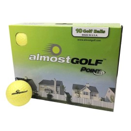 Best Practice Golf Balls On The Planet. Perfect For Golf Training. Solid Contact For Great Feedback. Limited Flight For Backyard Use. Safe For Indoors. By Almostgolf (10 Pack Yellow)