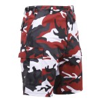 Rothco Colored BDU Shorts, Red Camo, X-Small