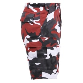 Rothco Colored BDU Shorts, Red Camo, X-Small