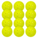 Franklin Sports Outdoor - X-40 Pickleball Balls - Usa (Usapa) Approved - 12 Pack Outside - Optic Yellow - Us Open Ball