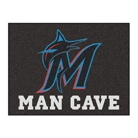 Fanmats Mlb - Miami Marlins Man Cave All-Star Mat 33.75X42.5
