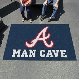 Fanmats Mlb - Atlanta Braves Man Cave Ultimat 59.5X94.5