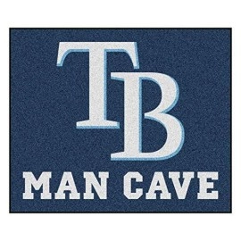 Fanmats Mlb - Tampa Bay Rays Man Cave Tailgater Rug 5X6