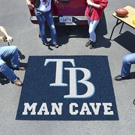 Fanmats Mlb - Tampa Bay Rays Man Cave Tailgater Rug 5X6