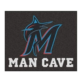 Fanmats Mlb - Miami Marlins Man Cave Tailgater Rug 5X6