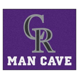 Fanmats Mlb - Colorado Rockies Man Cave Tailgater Rug 5X6