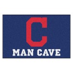 Fanmats Mlb - Cleveland Indians Man Cave Starter Rug 19X30