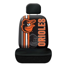 Fremont Die MLB Baltimore Orioles Rally Seat Cover, Black, One Size