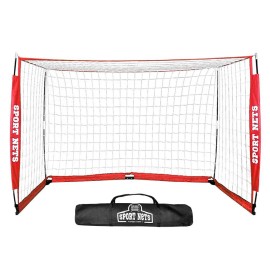 Portable Soccer Goal - Bow Frame Soccer Net With Carry Bag - Indoor And Outdoor Soccer Goal For Field Or Practice Games - 4 Different (8 Feet W X 4 Feet H)