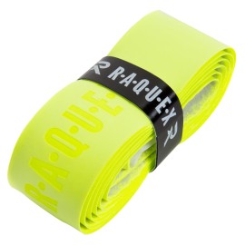 Raquex Replacement Pu Racquet Grip For Tennis, Squash And Badminton, Self-Adhesive Racquet Grip Tape, Available In A Range Of 13 Colours (Yellow, 1 Grip)