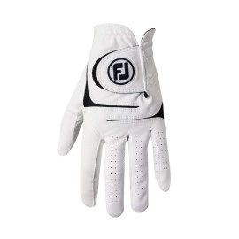 FootJoy Men's WeatherSof 2 Golf Glove White Large, Worn on Left Hand, 2 count (Pack of 1)