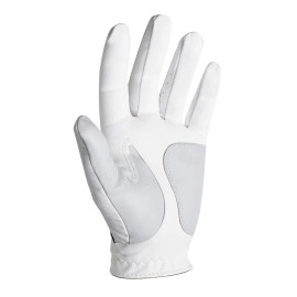 FootJoy Men's WeatherSof 2 Golf Glove White Large, Worn on Left Hand, 2 count (Pack of 1)