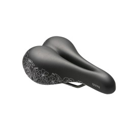 Terry Women's Cite X Gel Cycling Saddle - Synthetic Top Bike Seat with Gel Layer Lightweight Shock-Absorbing Elastomers - Flower