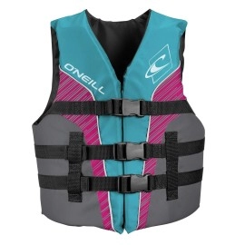 Oneill Youth Superlite Uscg Life Vest,Turquoiseberrysmoke:White,1Sz