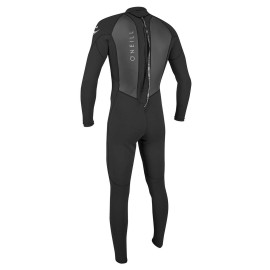 O'Neill Wetsuits mens Men's Reactor-2 3/2mm Back Zip Full Wetsuits, Black/Black, Large US