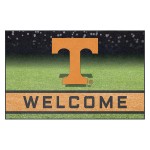 FANMATS 19993 Team Color Crumb Rubber University of Tennessee Door Mat, 1 Pack , 18