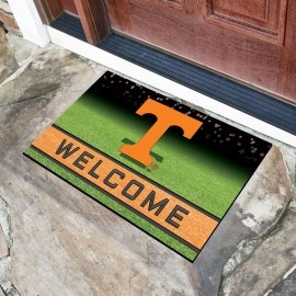 FANMATS 19993 Team Color Crumb Rubber University of Tennessee Door Mat, 1 Pack , 18