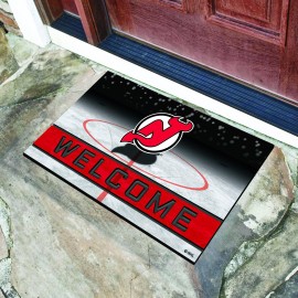 FANMATS 21278 Team Color Crumb Rubber New Jersey Devils Door Mat, 1 Pack , 21 x30