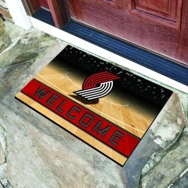 FANMATS 21964 Portland Trail Blazers Crumb Rubber Outdoor Door Mat - 18in. x 30in.