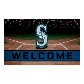 FANMATS 21933 Team Color Crumb Rubber Seattle Mariners Door Mat, 1 Pack