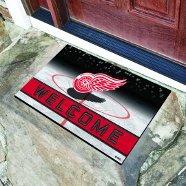 FANMATS 21271 Detroit Red Wings Crumb Rubber Outdoor Door Mat - 18in. x 30in.