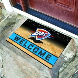 FANMATS 21960 Oklahoma City Thunder Crumb Rubber Outdoor Door Mat - 18in. x 30in.