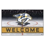 FANMATS 21277 Team Color Crumb Rubber Nashville Predators Door Mat, 1 Pack , 20 x30