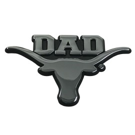 Texas UT Longhorns Metal Auto Emblem (Dad)