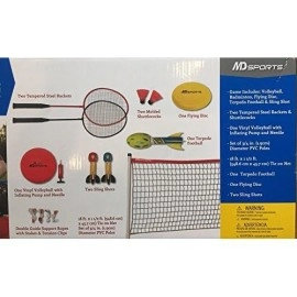 Md Sports 5 In 1 Backyard Game Combo Set