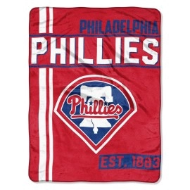 Northwest MLB Philadelphia Phillies Micro Raschel Throw, One Size, Multicolor