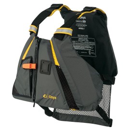 Onyx MoveVent Dynamic Paddle Sports Life Vest, Yellow, XS/SM