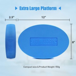 Oval Balance Pad,5Billion Oval Exercise Pad Stability Trainer Pad,Foot Balance Pad for Physical Therapy Pt Training,Ankle Balance Pad for Yoga Fitness,12