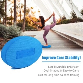 Oval Balance Pad,5Billion Oval Exercise Pad Stability Trainer Pad,Foot Balance Pad for Physical Therapy Pt Training,Ankle Balance Pad for Yoga Fitness,12