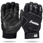 Franklin Sports Mlb Batting Gloves - 2Nd Skinz Batting Gloves - Adult Baseball Batting Gloves - Adult Xl Black Batting Gloves - Adult Extra Large