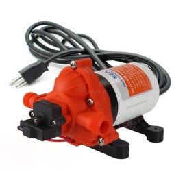 SEAFLO 110V 3.3 GPM 45 PSI Water Diaphragm Pressure Pump - 4 Year Warranty!!! with Plug for Wall Outlet