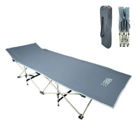 OSAGE RIVER Folding Camping Cot with Carry Bag, Gray