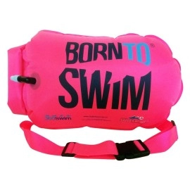 Born To Swim Saferswimmer Dry Bag And Buoy For Open Water Swimming And Triathlon A Robust Visibility Tow Float For Safer Swimming A Pink, Heavy-Duty Large-20L]