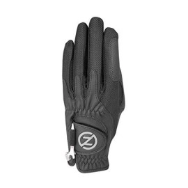 Zero Friction Womens Compression Fit Golf Glove, Left Hand, Black, One Size
